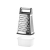 Rasp 4-zijdig met container  HENDI  158x130x H 310mm