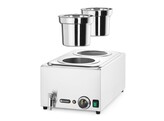 Set   Bain-marie Ranger   2 bacs de 4L avec couvercle  HENDI  GN  H 150mm  8L  230V/1000W  604x332x H 315mm