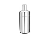 Shaker Cobbler - 3 pieces  BarUp  0 5L   79x H 199mm