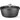 Cocotte avec revetement antiadhesif  HENDI  7 5L  Noir  387x310x H 130mm