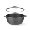 Braadpan met antiaanbaklaag  HENDI  7 5L  Zwart  387x310x H 130mm