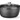 Cocotte avec revetement antiadhesif  HENDI  7L  Noir  367x290x H 122mm