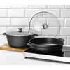 Braadpan met antiaanbaklaag  HENDI  7L  Zwart  367x290x H 122mm