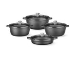 Braadpan met antiaanbaklaag  HENDI  7L  Zwart  367x290x H 122mm