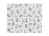 Papier ingraissable  HENDI  Motif illustration fast-food  500 u.  200x250mm