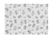 Vetbestendig papier  HENDI  Illustratie fast-food patroon  500 st.  250x350mm
