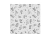 Vetbestendig papier  HENDI  Illustratie fast food patroon  500 st.  305x305mm