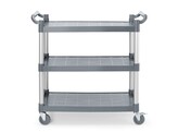 Serveerwagen polypropyleen met 3 bladen  groot  AmerBox  1010x500x H 960mm