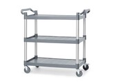 Serveerwagen polypropyleen met 3 bladen  groot  AmerBox  1010x500x H 960mm