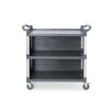 Serveerwagen polypropyleen met 3 bladen  groot  AmerBox  1010x500x H 960mm