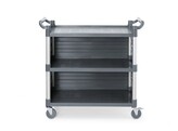 Serveerwagen polypropyleen met 3 bladen  groot  AmerBox  1010x500x H 960mm