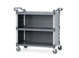 Serveerwagen polypropyleen met 3 bladen  groot  AmerBox  1010x500x H 960mm