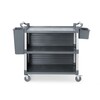 Chariot de service en polypropylene 3 etageres  grand  AmerBox  Comprend des panneaux lateraux  1010x500x H 960mm