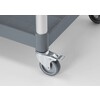 Chariot de service en polypropylene 3 etageres  grand  AmerBox  Comprend des panneaux lateraux  1010x500x H 960mm