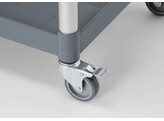 Chariot de service en polypropylene 3 etageres  grand  AmerBox  Comprend des panneaux lateraux  1010x500x H 960mm