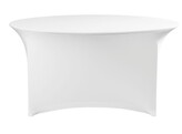 Tafelhoes  rond  HENDI  Kitchen Line  810996  Wit   1500x H 760mm