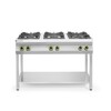 Gasfornuis 6-pits open standaard  HENDI  Kitchen Line  28 5kW  1200x700x H 900mm