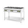 Gasfornuis 6-pits open standaard  HENDI  Kitchen Line  28 5kW  1200x700x H 900mm