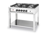 Cuisiniere a gaz - 5 feux  chassis ouvert  HENDI  Kitchen Line  14 3kW  900x640x H 910mm