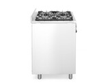 Gasfornuis - 5 pits met elektrische oven  HENDI  Kitchen Line  Zilver  230V/2900W  14 3kW  900x653x H 900mm