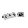 Chevalets de table numerotes  HENDI  Numeros 49-60  50x35x H 40mm