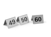 Chevalets de table numerotes  HENDI  Numeros 49-60  50x35x H 40mm