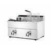 Inductie friteuse met aftapkraan - 2 x 8 l  HENDI  Profi Line  16L  230V/7000W  577x609x H 410mm