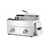 Inductie friteuse met aftapkraan - 2 x 8 l  HENDI  Profi Line  16L  230V/7000W  577x609x H 410mm