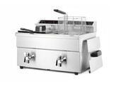 Inductie friteuse met aftapkraan - 2 x 8 l  HENDI  Profi Line  16L  230V/7000W  577x609x H 410mm