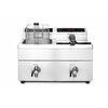 Inductie friteuse met aftapkraan - 2 x 8 l  HENDI  Profi Line  16L  230V/7000W  577x609x H 410mm