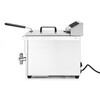Inductie friteuse met aftapkraan - 8 l  HENDI  8L  Lichtgrijs  230V/3500W  288x619x H 408mm