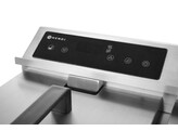 Inductie friteuse met aftapkraan - 8 l  HENDI  8L  Lichtgrijs  230V/3500W  288x619x H 408mm