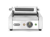 Contactgrill - enkel  HENDI  boven en onder geribd  230V/1800W  310x375x H 216mm