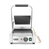 Contactgrill - enkel  HENDI  boven en onder geribd  230V/1800W  310x375x H 216mm