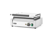 Grill de contact Panini  HENDI  dessus rainure et dessous lisse  230V/2200W  430x375x H 216mm