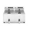 Friteuse Profi Line met aftapkraan digitaal - 2 x 8 l  HENDI  Profi Line  16L  230V/7000W  605x515x H 350mm