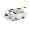Friteuse Profi Line met aftapkraan digitaal - 2 x 8 l  HENDI  Profi Line  16L  230V/7000W  605x515x H 350mm