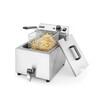 Friteuse Profi Line avec robinet de vidange - 8 l  HENDI  Profi Line  8L  Gris clair  230V/3500W  305x515x H 354mm