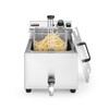 Friteuse Profi Line avec robinet de vidange - 8 l  HENDI  Profi Line  8L  Gris clair  230V/3500W  305x515x H 354mm