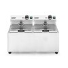Friteuse Profi Line - 2 x 8 L  HENDI  Profi Line  16L  230V/7000W  605x460x H 369mm