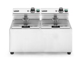 Friteuse Profi Line - 2 x 8 L  HENDI  Profi Line  16L  230V/7000W  605x460x H 369mm
