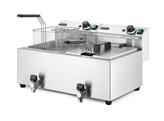 Friteuse Profi Line met aftapkraan - 2 x 8 l  HENDI  Profi Line  16L  230V/7000W  610x515x H 369mm