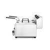 Friteuse Profi Line met aftapkraan - 2 x 8 l  HENDI  Profi Line  16L  230V/7000W  610x515x H 369mm