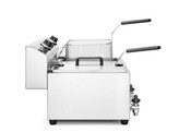 Friteuse Profi Line met aftapkraan - 2 x 8 l  HENDI  Profi Line  16L  230V/7000W  610x515x H 369mm