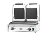 Contactgrill - dubbele versie  HENDI  boven en onder geribd  230V/3600W  570x375x H 216mm