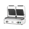 Contactgrill - dubbele versie  HENDI  boven geribd  onder glad  230V/3600W  570x375x H 216mm