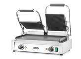 Contactgrill - dubbele versie  HENDI  boven geribd  onder glad  230V/3600W  570x375x H 216mm