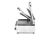 Contactgrill - dubbele versie  HENDI  boven geribd  onder glad  230V/3600W  570x375x H 216mm