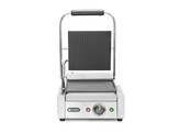 Contactgrill - enkel  HENDI  boven geribd  onder glad  230V/1800W  310x375x H 216mm