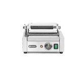 Contactgrill - enkel  HENDI  boven geribd  onder glad  230V/1800W  310x375x H 216mm